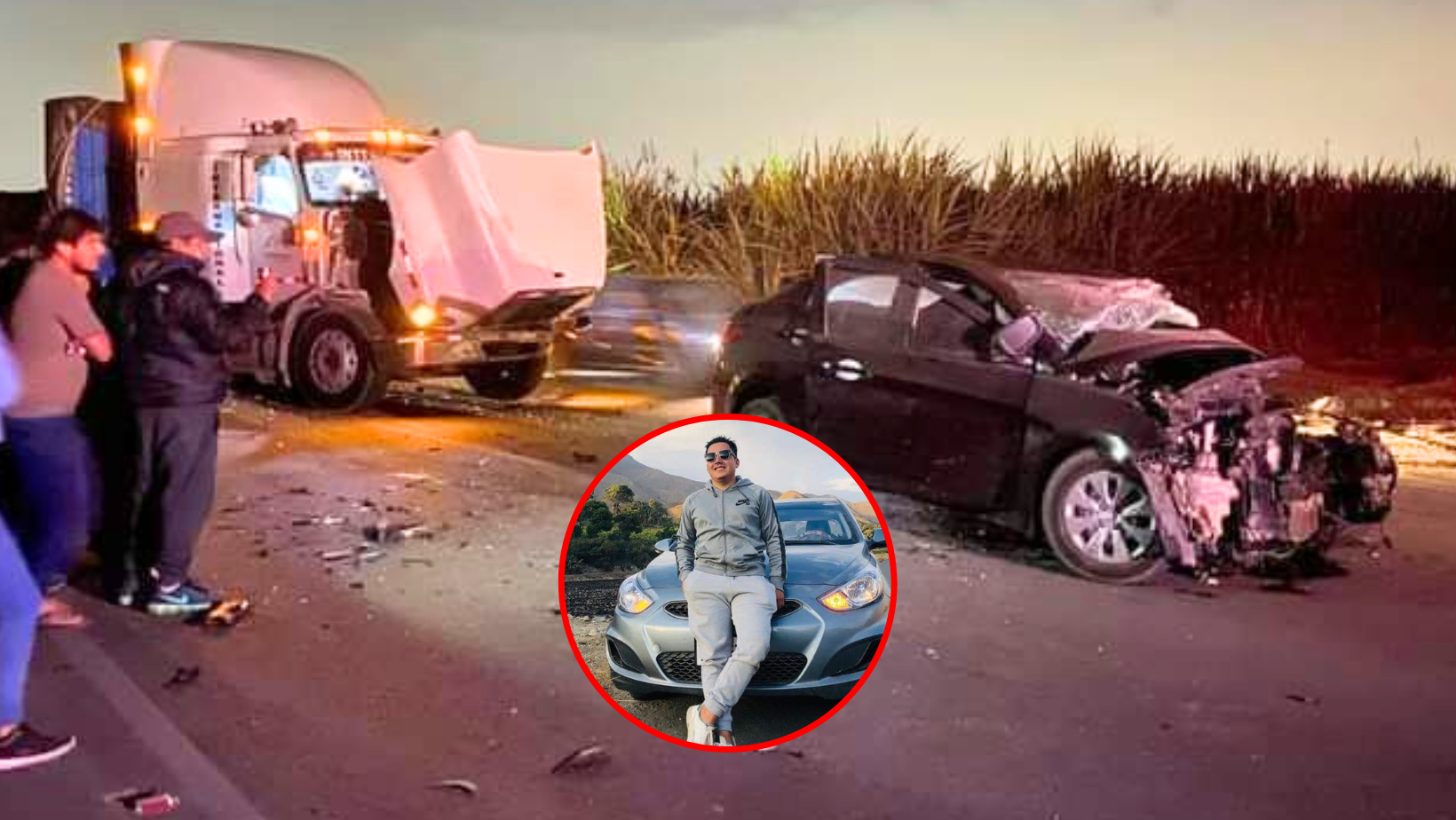 La Libertad: Hombre de 26 años fallece tras chocar con tráiler mientras regresaba de paseo familiar