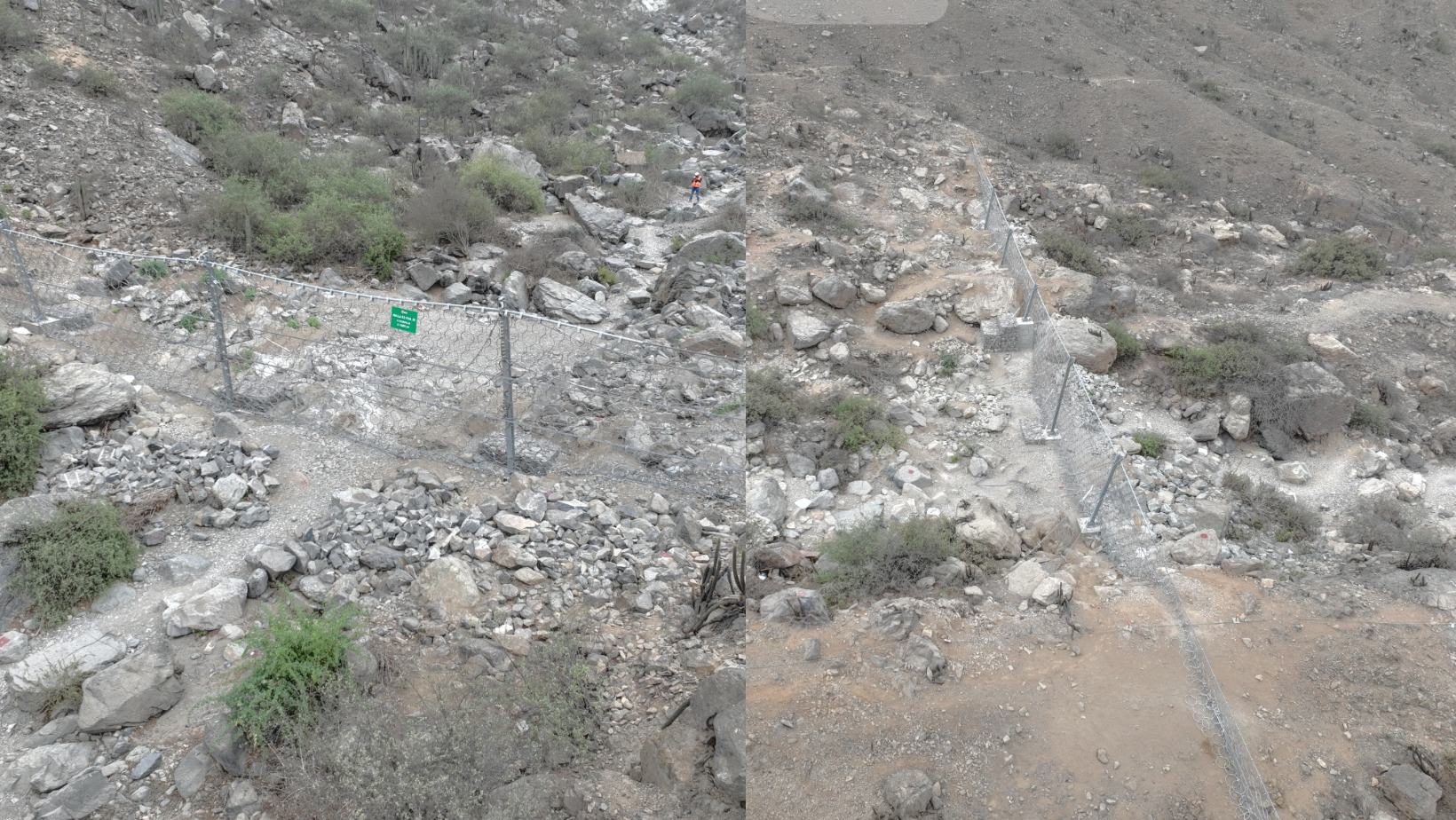 La Libertad: Instalan mallas sólidas en las quebradas San Idelfonso y San Carlos para mitigar el fenómeno El Niño