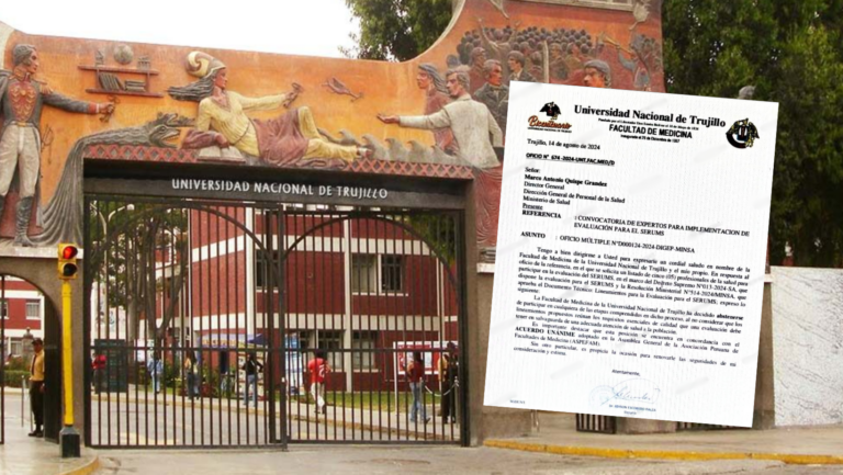 Universidad Nacional de Trujillo no participará en el proceso del examen de SERUMS