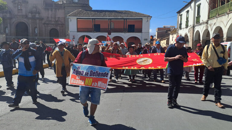 Paro en Ayacucho: población de Huanta traslada movilización a Huamanga