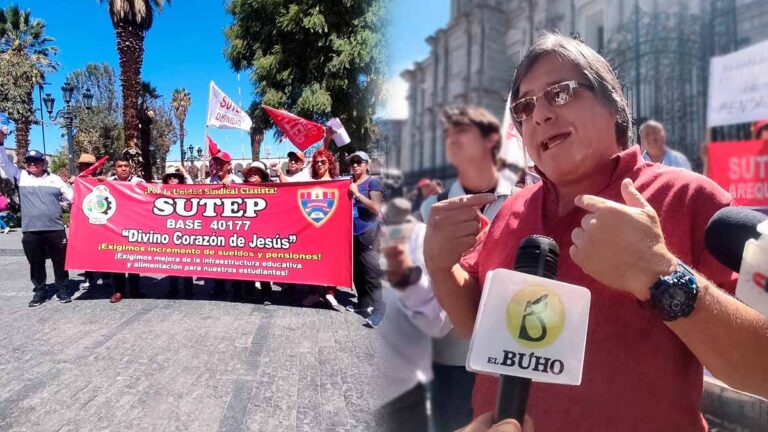 Arequipa: dirigentes del Sutep anuncian huelga de hambre y posible huelga nacional