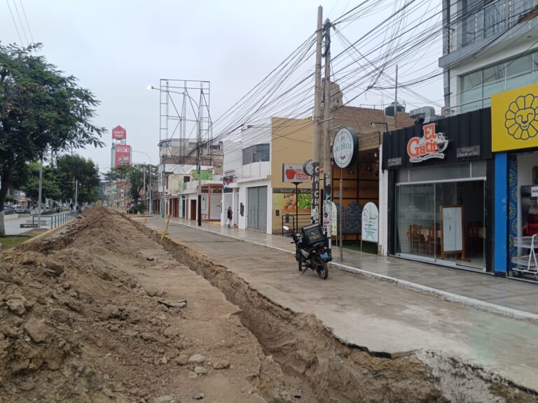Trujillo: obras paralizadas afectan negocios y vecinos de la av.Húares de Junín