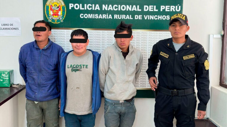 Ayacucho: capturan a presuntos ladrones que fugaban a bordo de mototaxi
