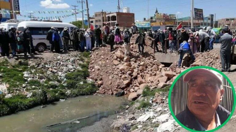 Ultimátum a alcalde de Juliaca: pobladores de Coata amenazan con cerrar el río Torococha