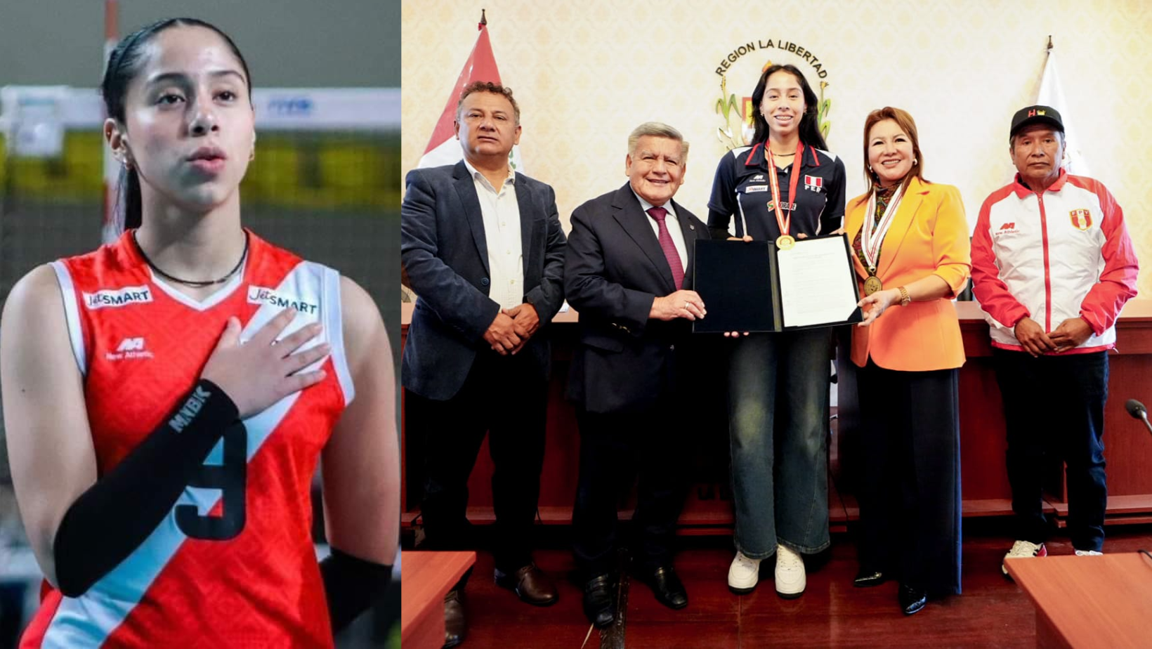 Trujillo: Promesa del Voleibol Peruano Gianella Chanca recibe medalla por participación en el Mundial Sub-17