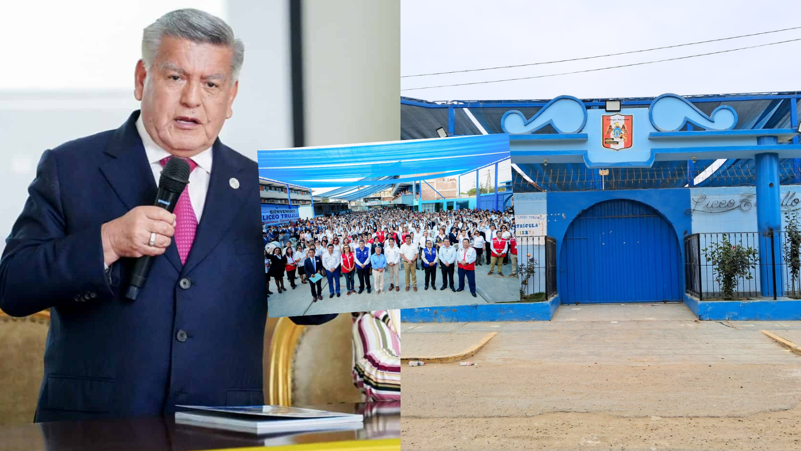 La Libertad: Gobernador César Acuña incumple promesa de reconstrucción del colegio Liceo Trujillo