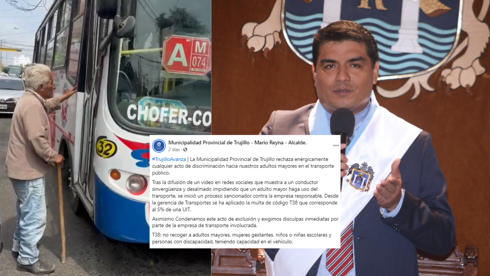 Trujillo: discriminación de empresa de buses a anciano es castigada con solo S/ 257.50