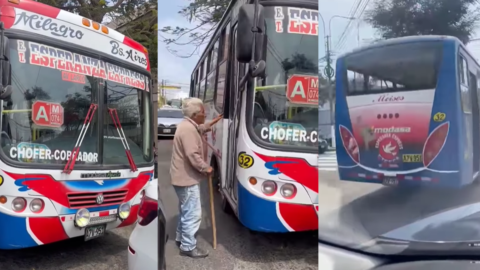 Trujillo: Chófer discrimina a anciano al negarle el acceso a microbús