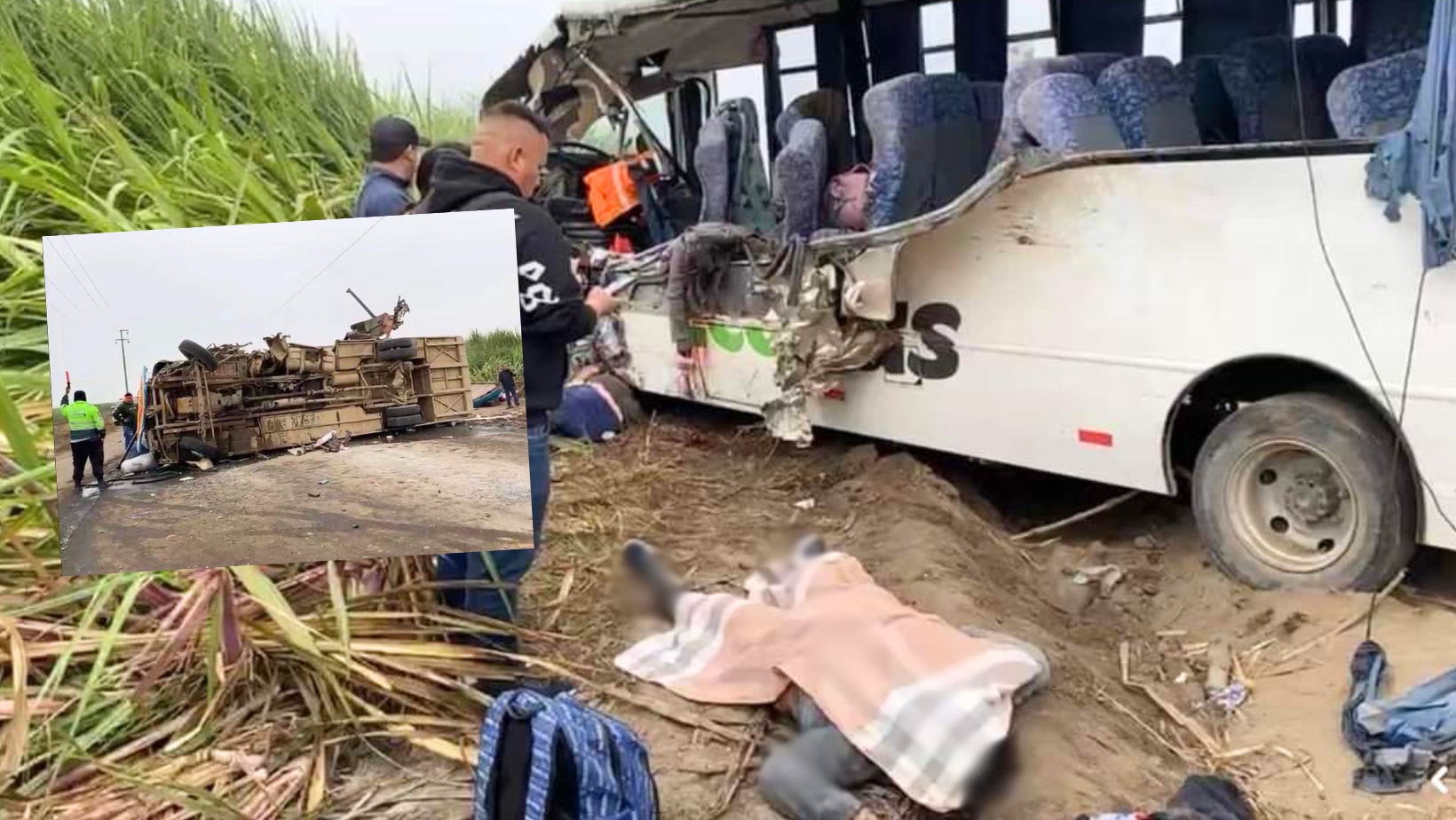 La Libertad: 7 fallecidos y 33 heridos tras choque entre dos buses