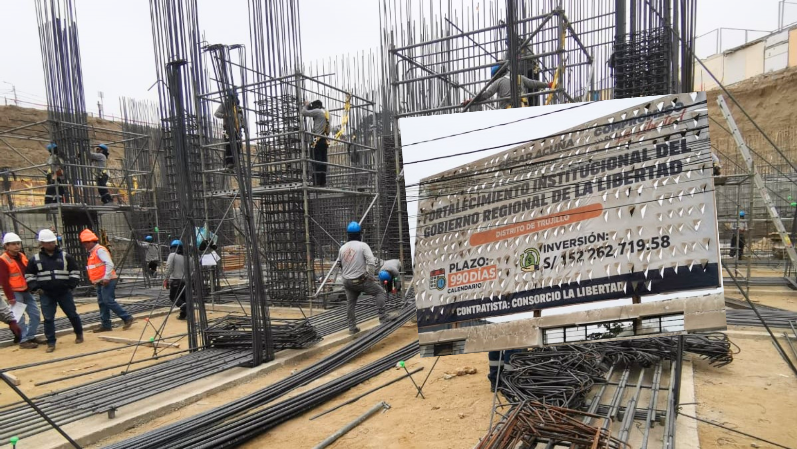La Libertad: Detectan ausencia de supervisores y contratistas en la construcción millonaria de la nueva sede del Gobierno Regional
