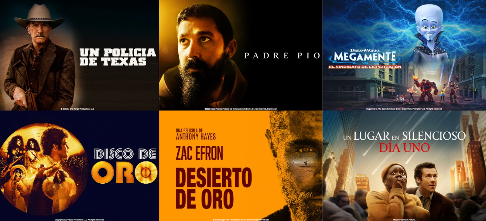 “Megamente”, “Desierto de Oro”, “Un Policía de Texas” y otras películas llegan a Claro video en setiembre