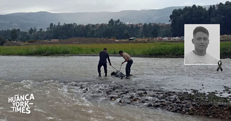 Huancayo: Joven desaparece y lo hallan una semana después muerto en el río Mantaro con signos de violencia