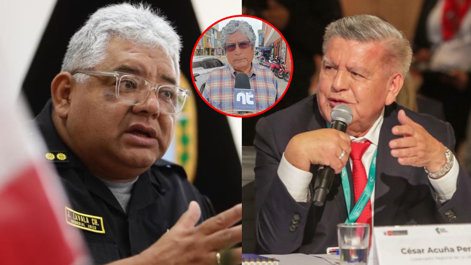 Trujillo: alcalde vecinal critica a Acuña y general PNP, José Zavala