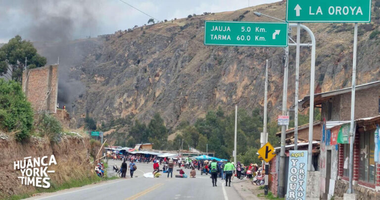 Persisten bloqueos en Huancayo: estas son las vías cerradas en el primer día de paro nacional contra la criminalidad