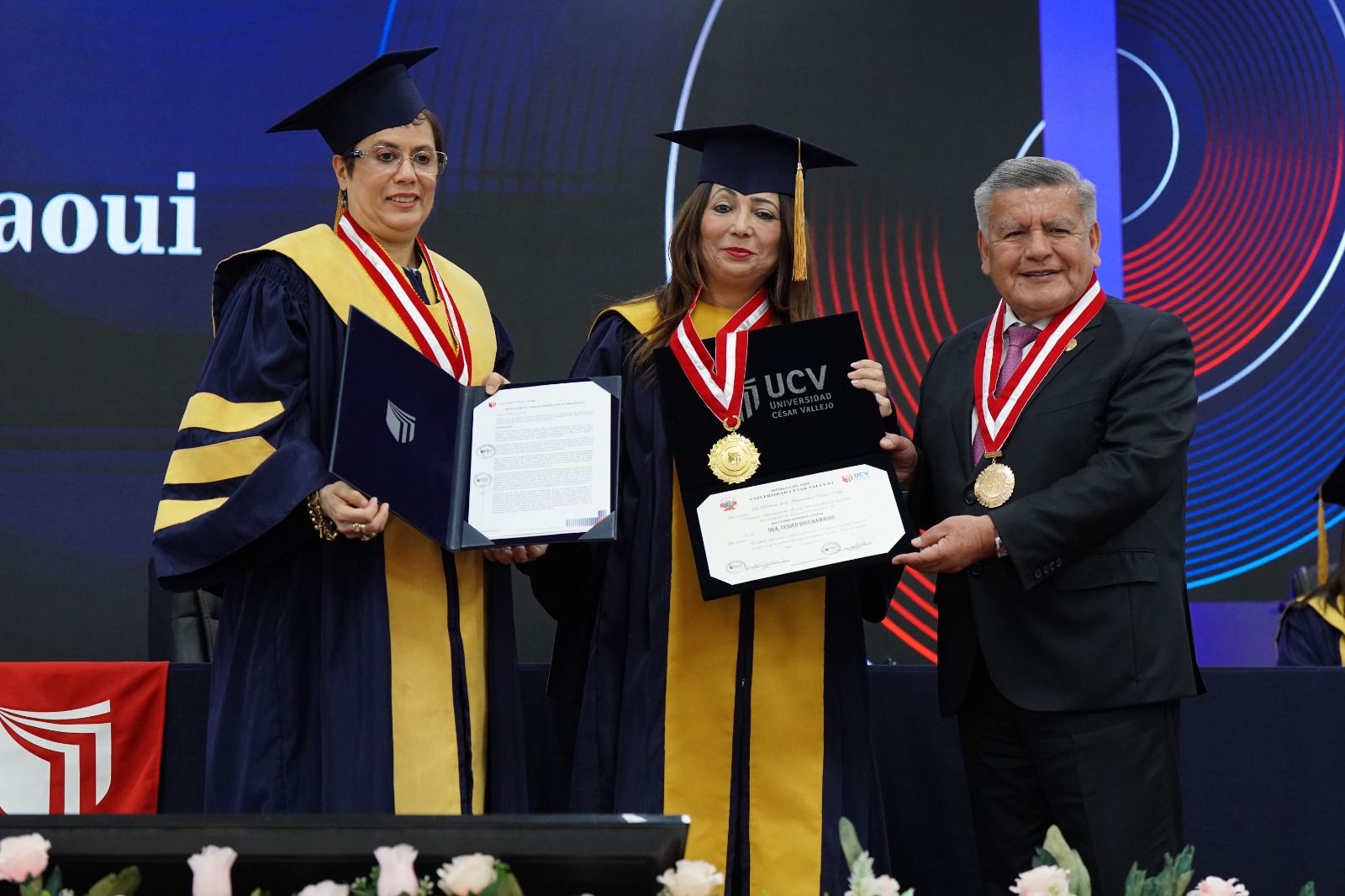 Premio Nobel de la Paz 2015 Ouided Bouchamaoui recibe máxima distinción de la UCV