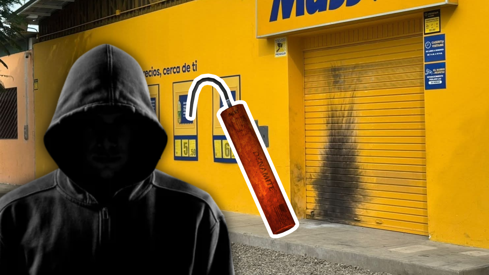 Detonan carga explosiva contra local de Mass recién inaugurado en Casa Grande