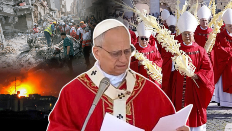 El llamado contra la violencia del Papa León XIV por la misa del Domingo de Ramos