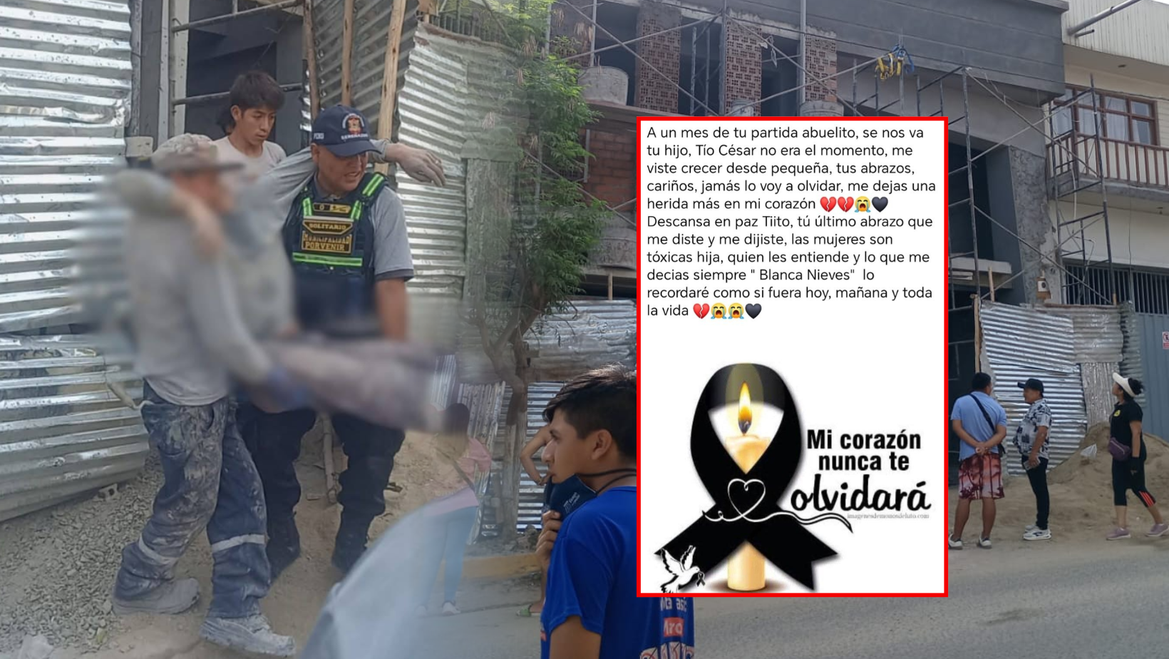 Murió uno de los dos obreros electrocutados en colegio de El Porvenir