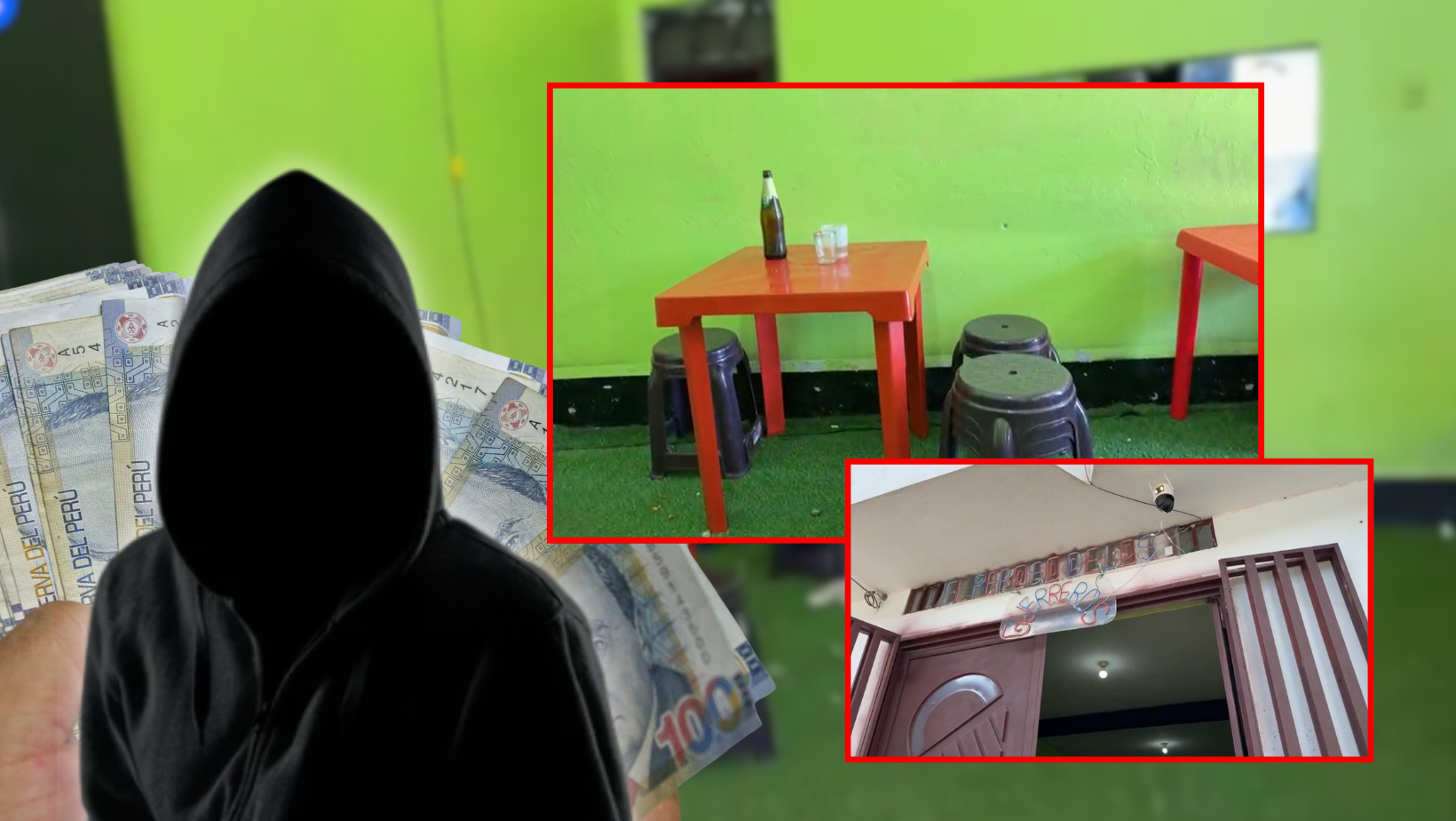 Cuatro encapuchados irrumpen en bar de Huamachuco y roban S/. 4 mil de ventas del día