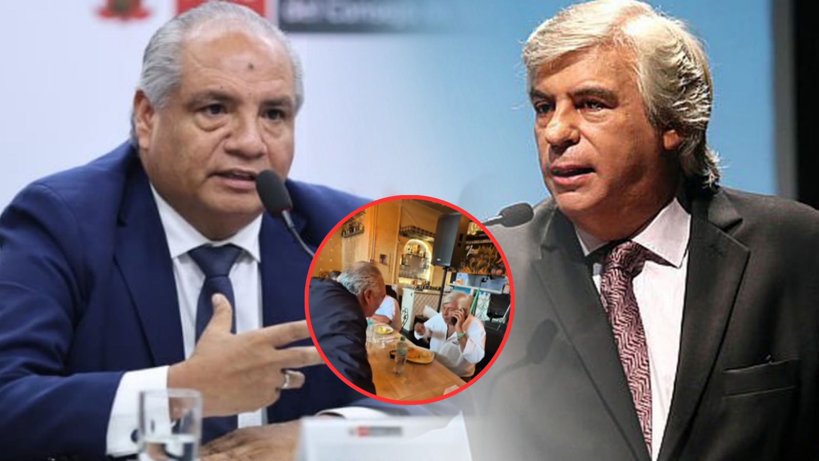 Sandoval insulta a Olivera en pleno almuerzo: “¡Drogadicto, delincuente, coquero!"