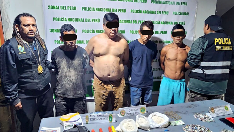 Detienen a sujetos con drogas y explosivos en un inmueble en Chepén