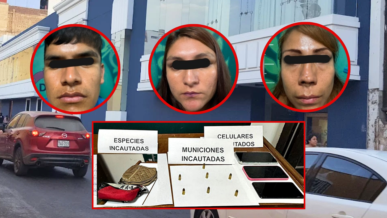 Trujillo: Caen 3 presuntos “marcas” que iban a robar 10 mil dólares a pareja en BCP