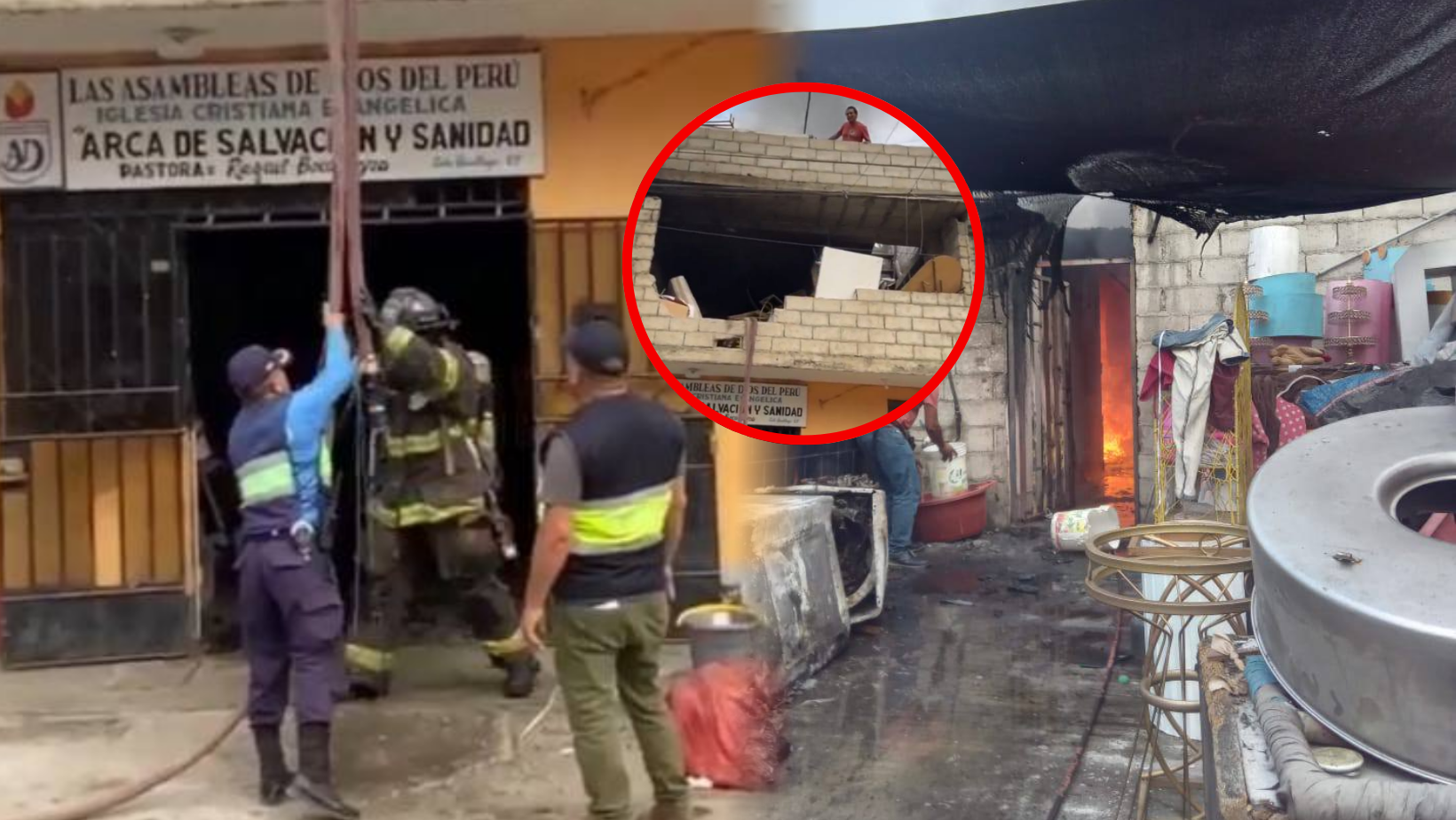 Incendio consume dos pisos de iglesia cristiana en Casa Grande