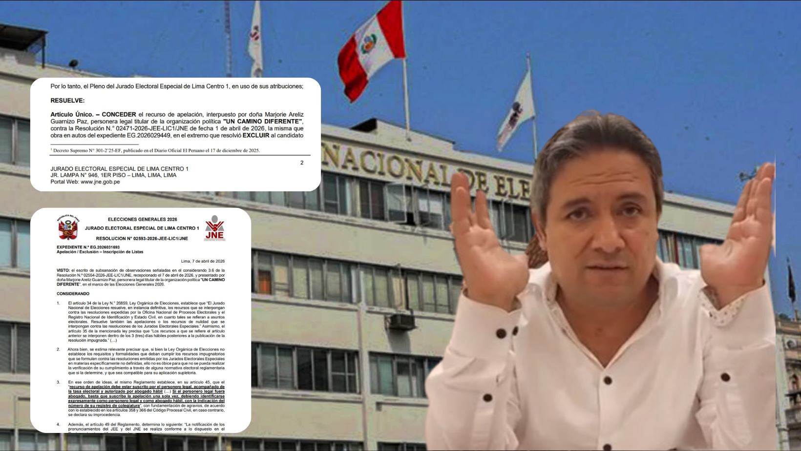 ¡Cosa de locos!: Arturo Fernández apela su exclusión y JNE verá la causa este viernes 10