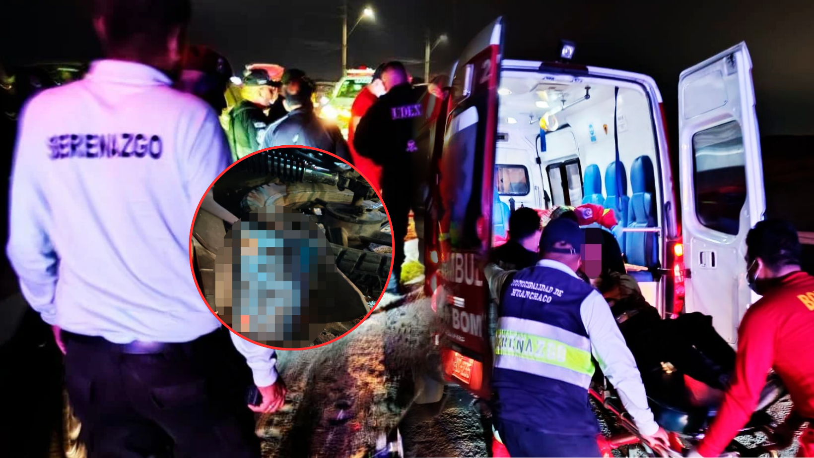 Motociclista queda herido tras despistarse en carretera cerca a Chan Chan