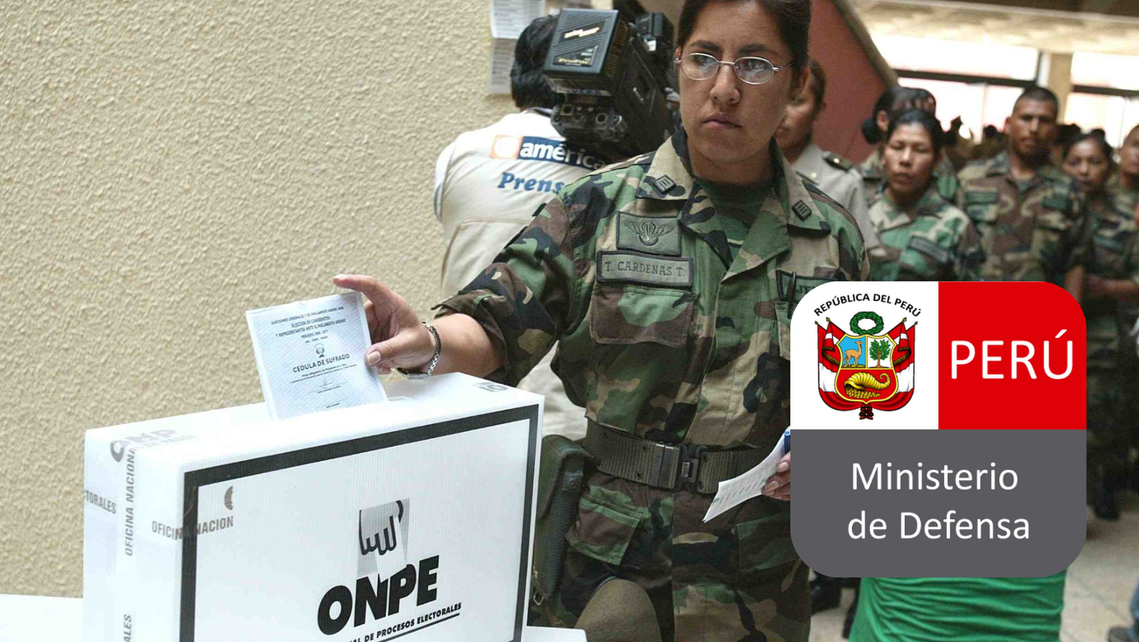 Mindef: Constitución protege derecho al voto de Fuerzas Armadas en elecciones generales