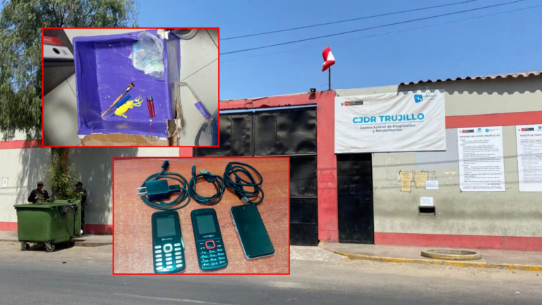 Incautan tres celulares a menor en centro juvenil exFloresta de Trujillo