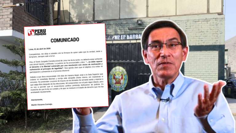 Vizcarra pide ser liberado en Semana Santa o antes de elecciones tras orden de juzgado
