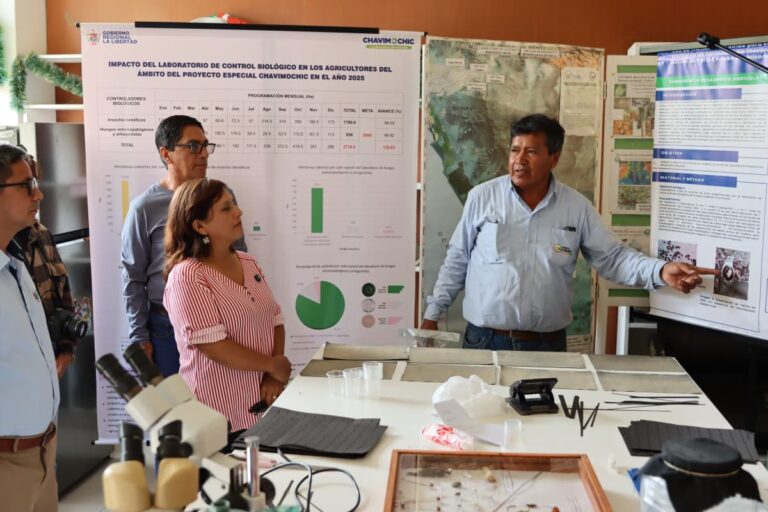 Más de 2800 agricultores ahorran hasta 60% en costos gracias al biocontrol de plagas de Chavimochic