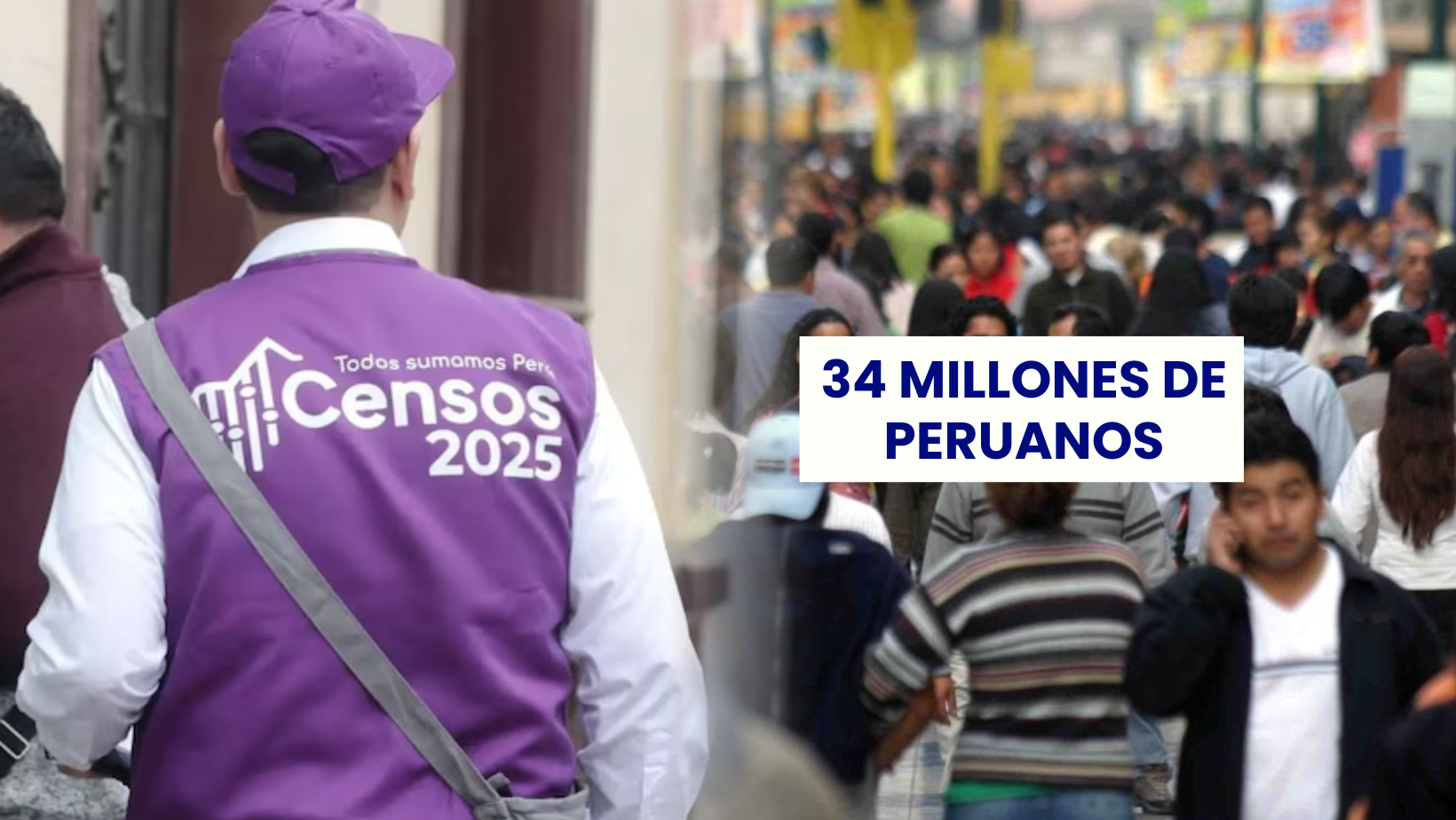 Perú ya supera los 34 millones de habitantes según primeros resultados de Censo Nacional 2025