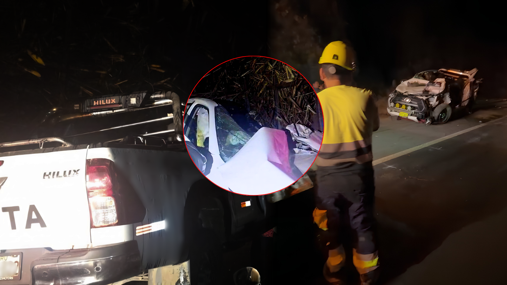 Dos muertos, un herido y un chofer intervenido deja fatal choque en Virú