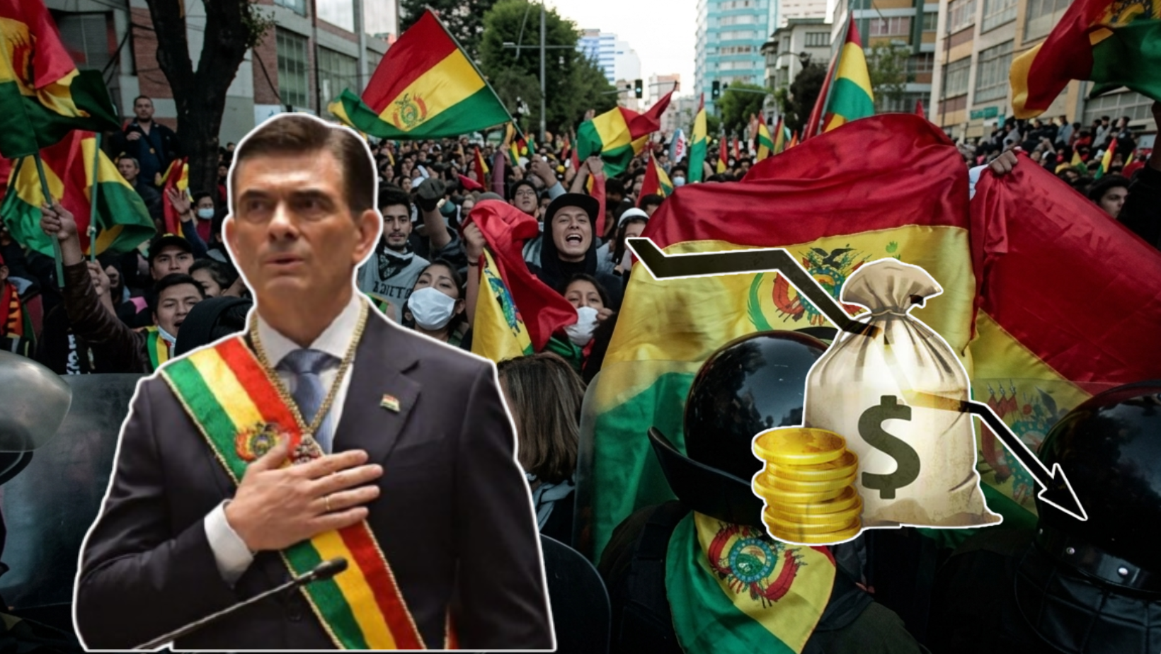 Presidente de Bolivia reduce a la mitad su salario y el de sus ministros en medio de graves protestas