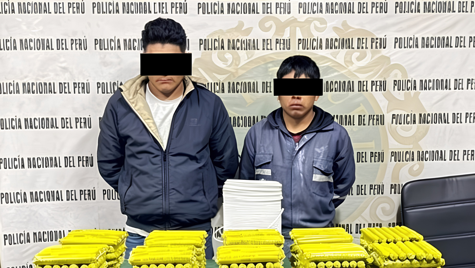 Caen dos sujetos cuando transportaban más de mil explosivos en Huamachuco