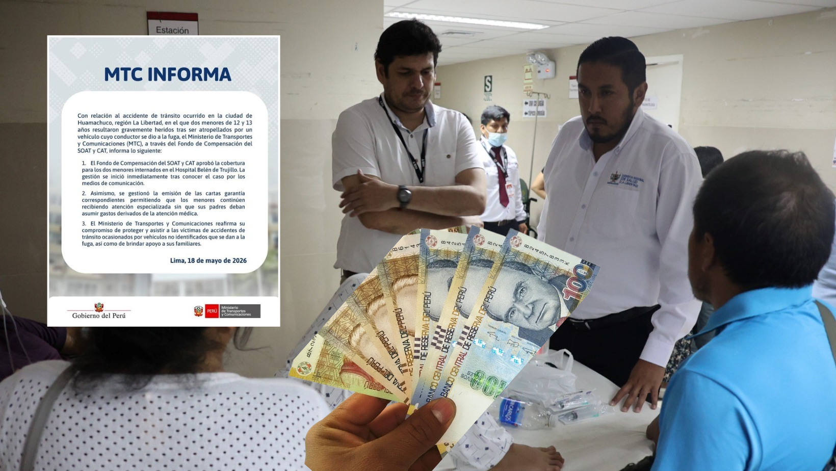 Padres de niños atropellados en Huamachuco no gastarán ni un sol por atención en Hospital Belén