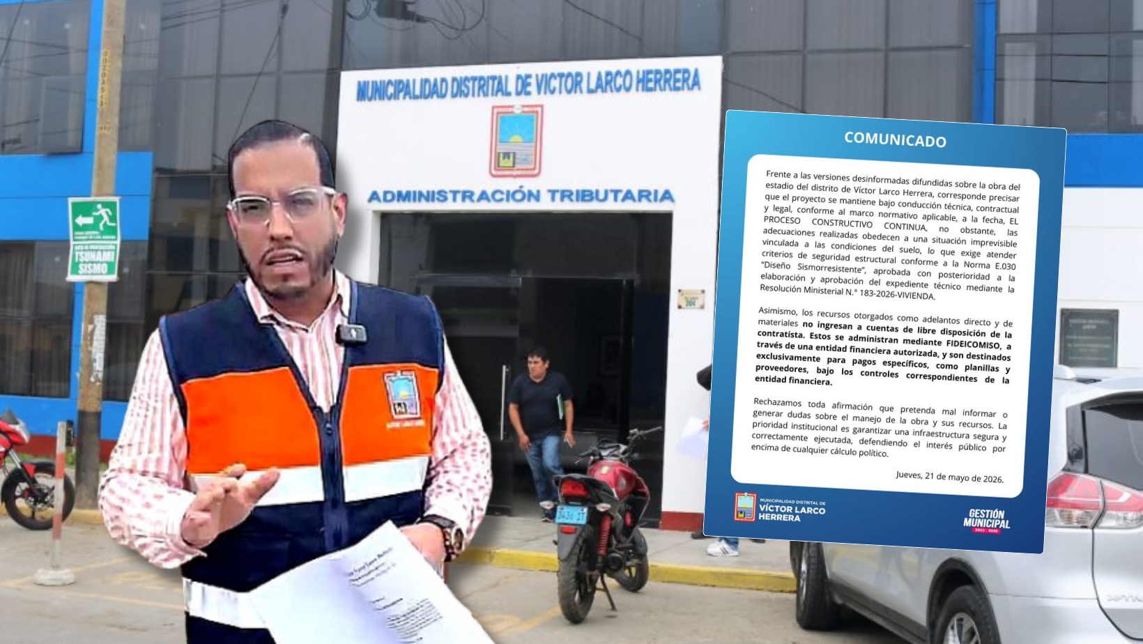 Municipalidad de Víctor Larco se pronuncia tras difusión sobre presunta paralización del estadio municipal