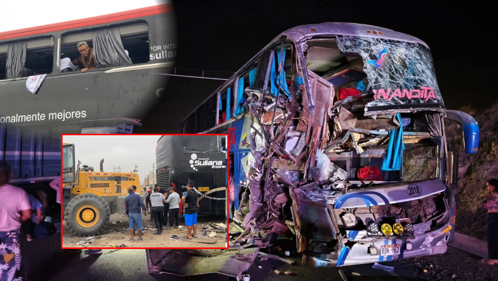 Piura: Accidente entre ómnibus y camión deja 2 muertos y 2 heridos