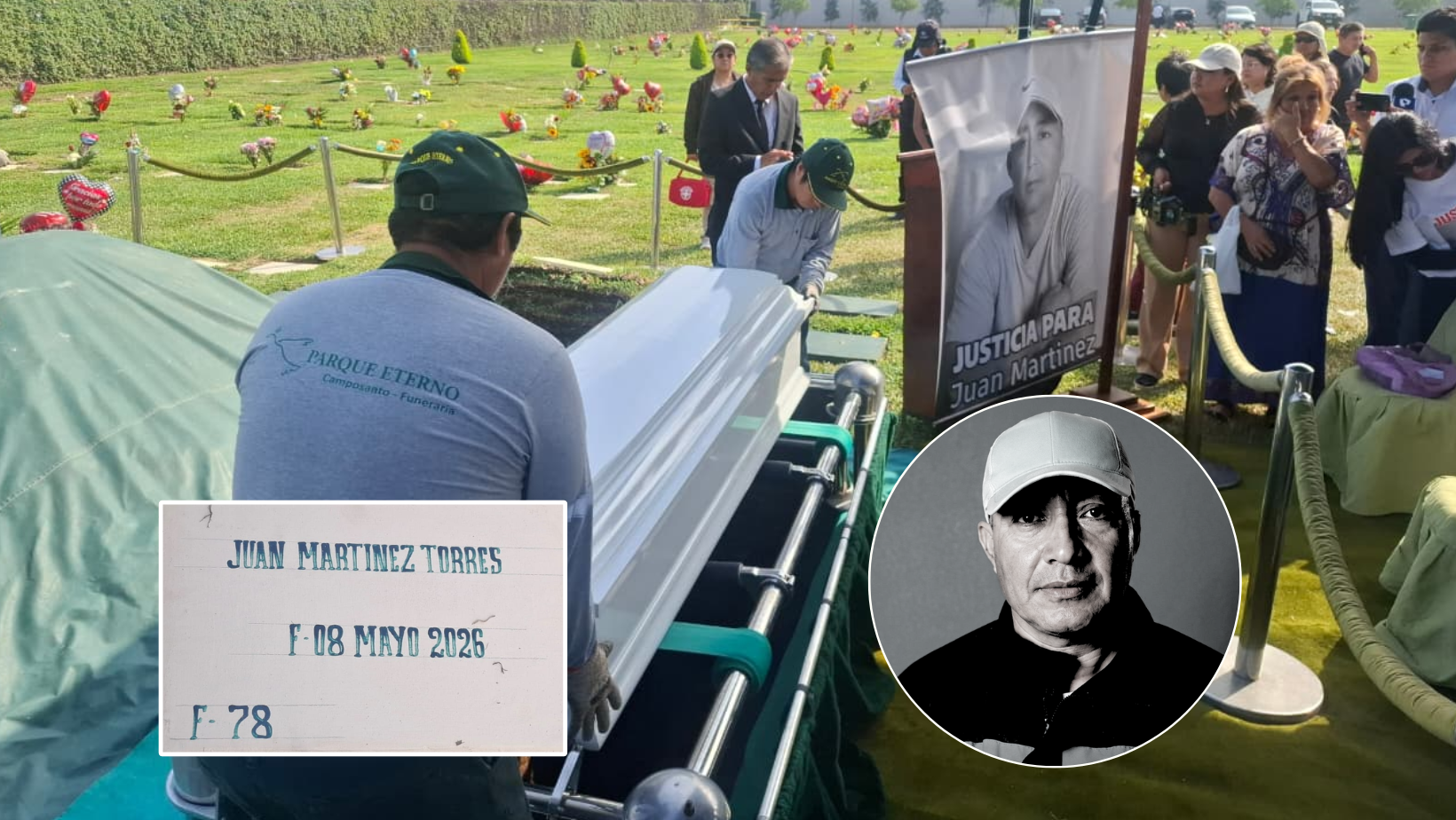 Sepultan a vigilante atropellado, pero su padre de 92 años no sabe que murió