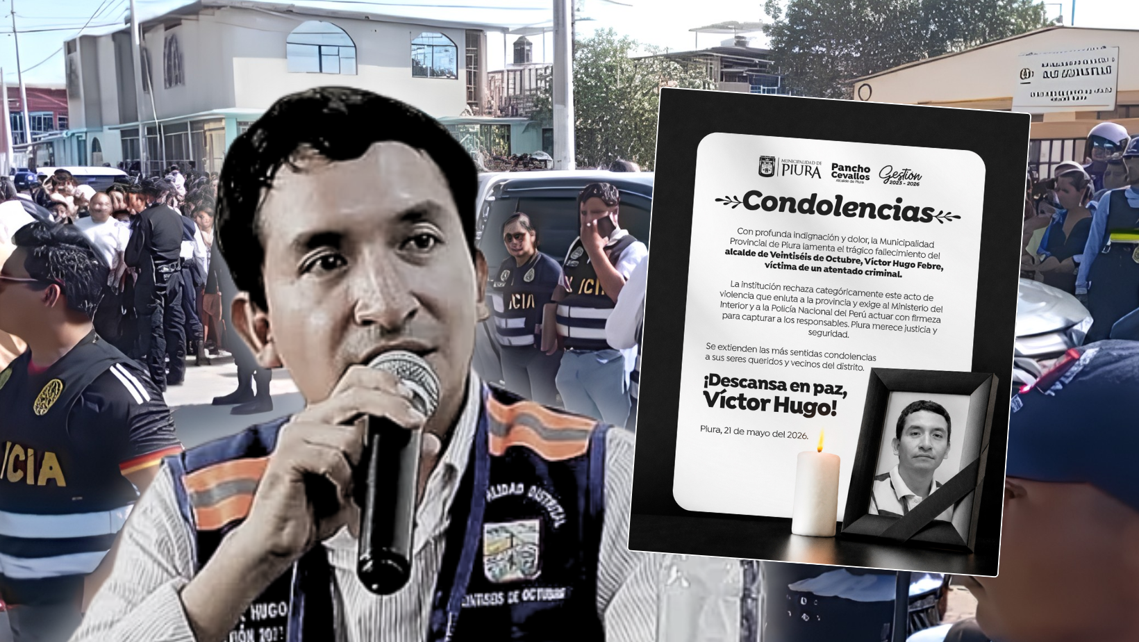Sicarios asesinan a alcalde del distrito de 26 de Octubre de Piura
