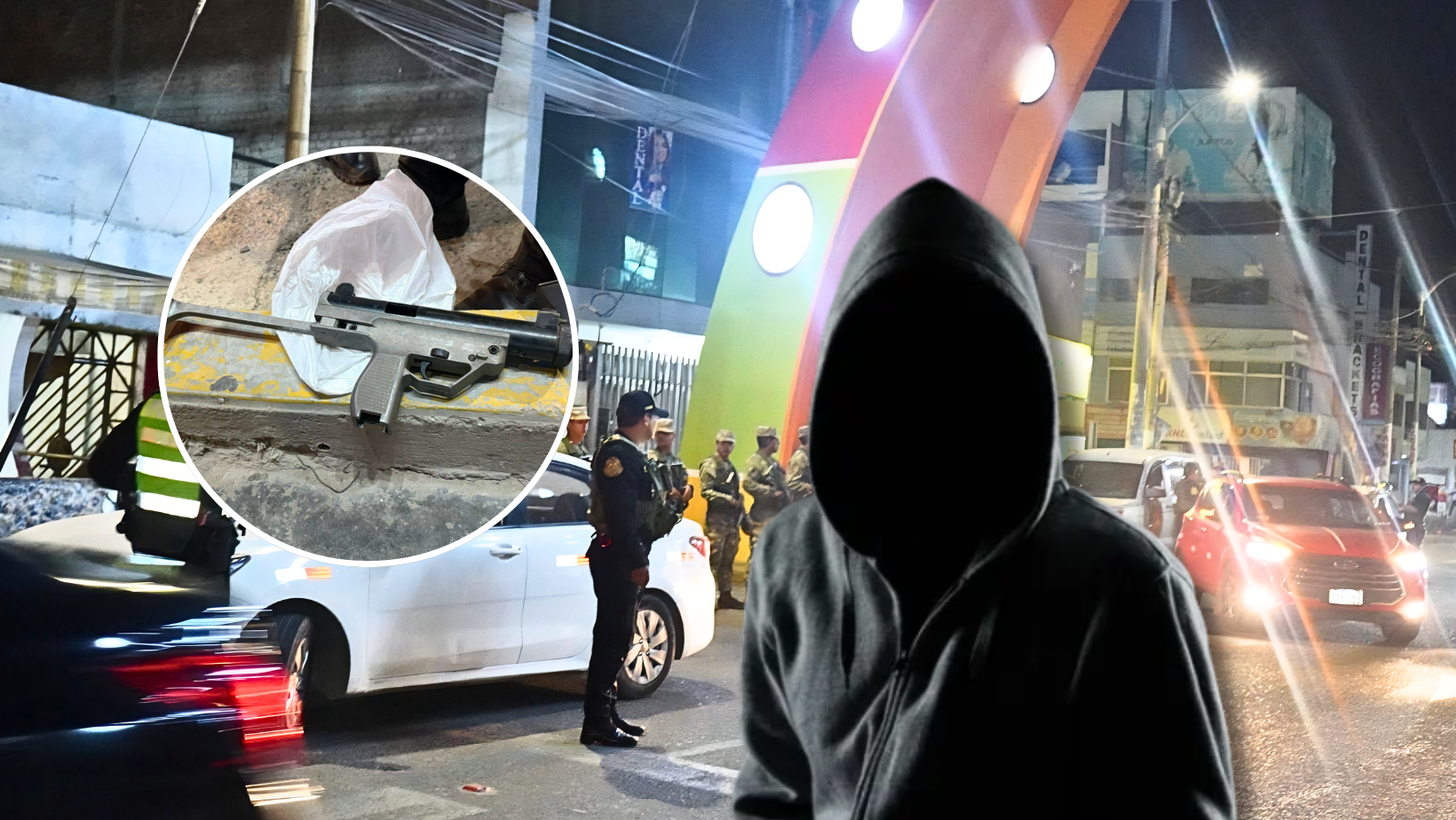Sujetos dejan arma de guerra tras huir de la Policía en Trujillo