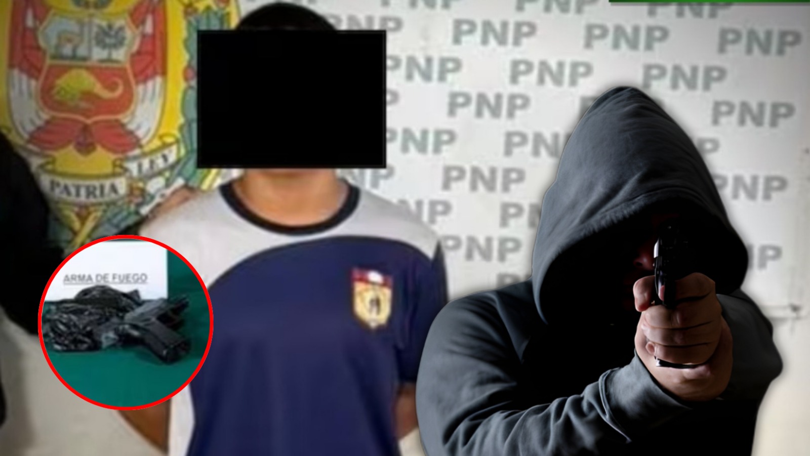 Menor fue enviado a La Floresta por haber llevado pistola y balas a un colegio de Chao