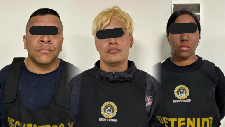 Detienen a tres extranjeros que le habrían exigido dinero a vecino mediante amenazas