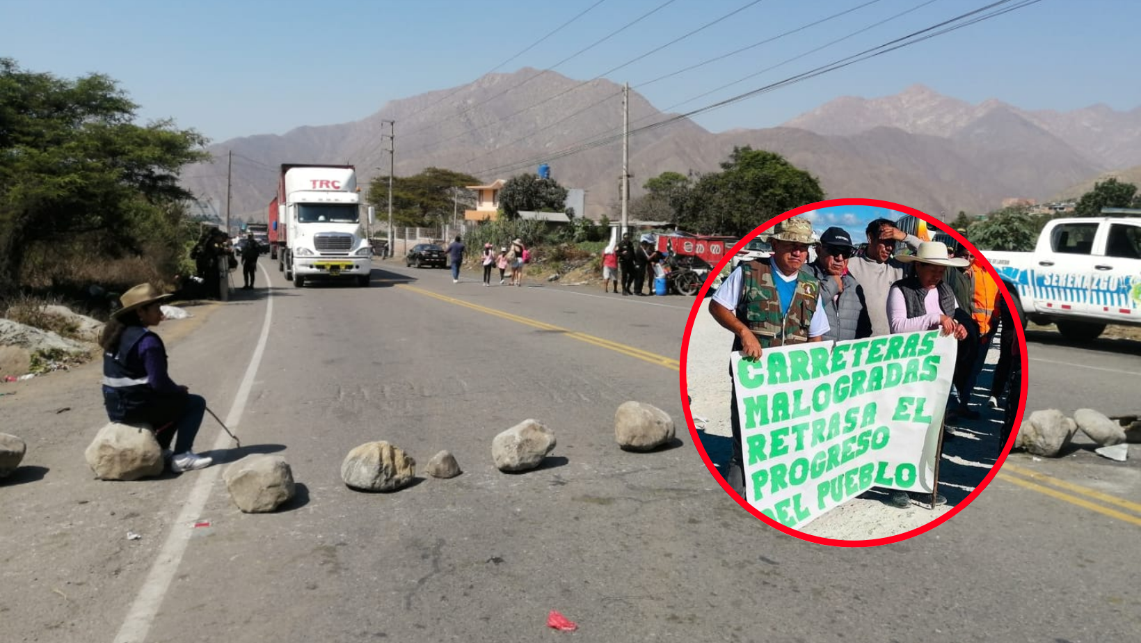La Libertad: pobladores levantan bloqueo de carretera en la sierra y dan tregua al gobierno