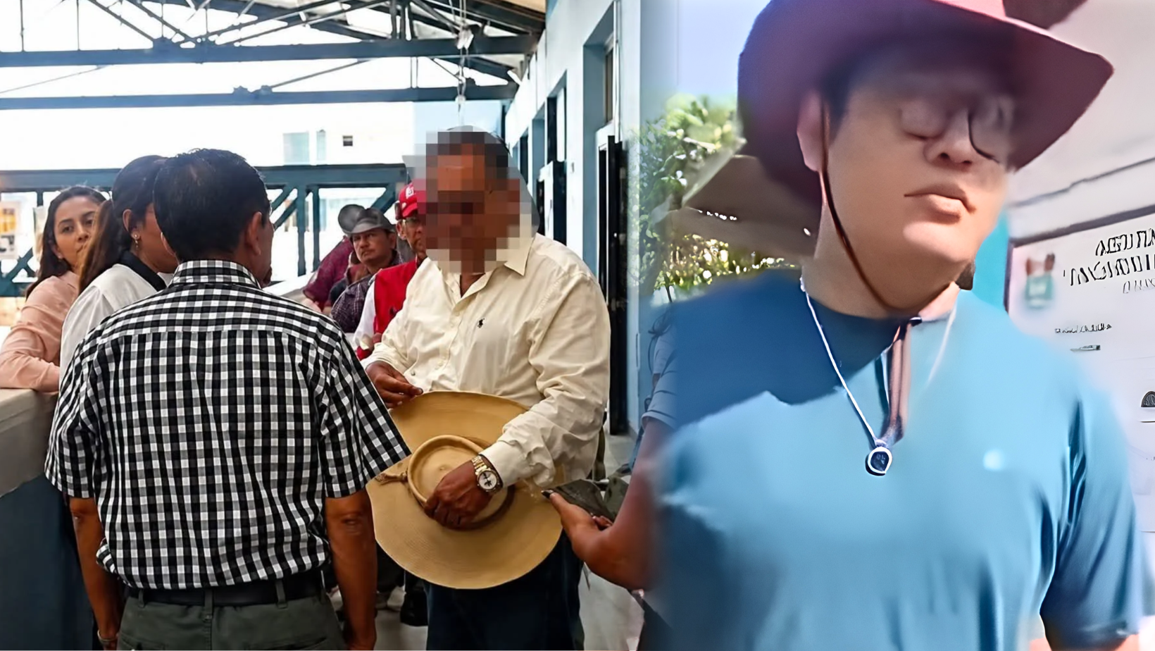 Impiden entrada a ciudadanos que acudieron a votar vistiendo sombreros