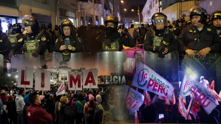 Policía usará la fuerza si manifestaciones de Juntos por el Perú en Lima se vuelven violentas