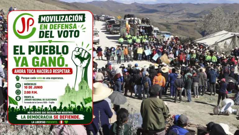 La Libertad: Juntos por el Perú anuncia movilización con ronderos en Trujillo para defender sus votos