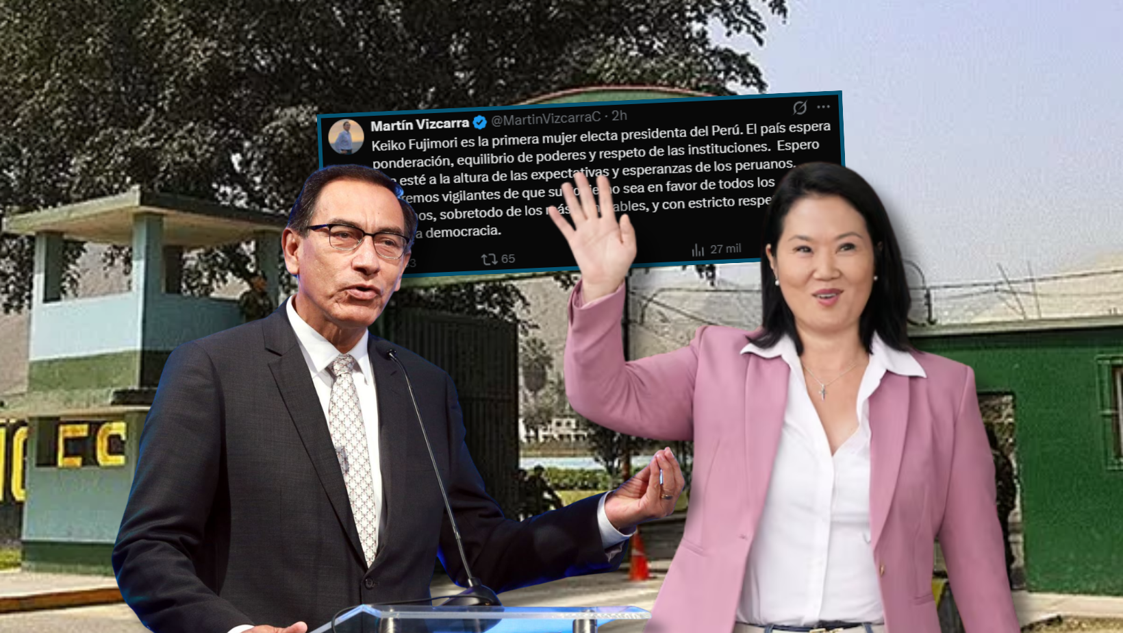 Desde Barbadillo, Martín Vizcarra se pronuncia tras victoria presidencial de Keiko Fujimori